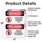 Signmission Boiler Room Bilingual, 12 in W x Rectangle, Vinyl Decal OS-2PACK-DS-D-1218-VS-1048 - alternate 6